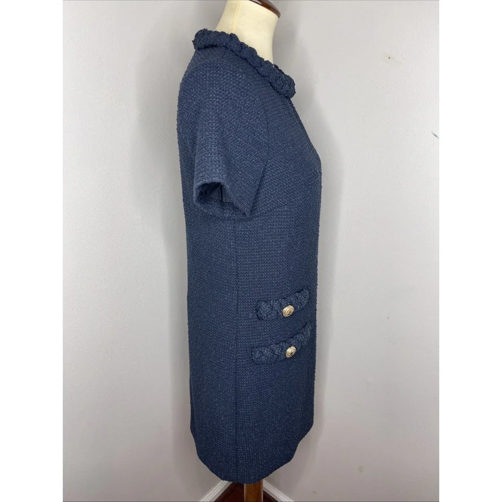 Tuckernuck Navy Tweed Jackie Dress Small S - Picture 5 of 9